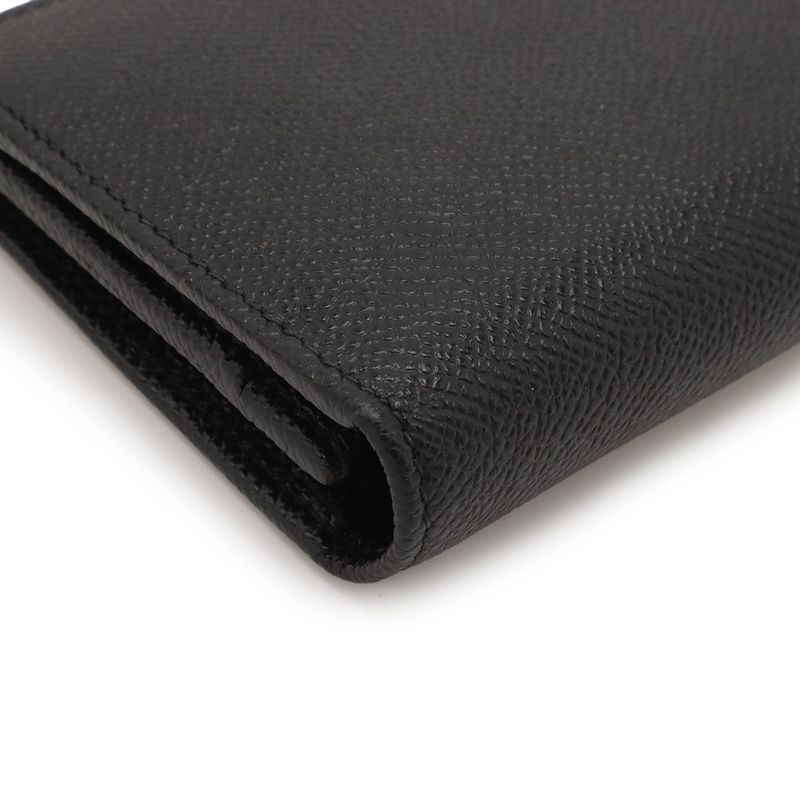 Bvlgari Logo Clip Bifold Wallet Grain