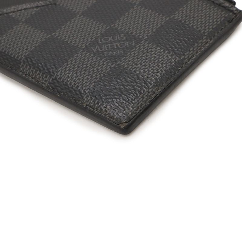 Louis Vuitton Damier Graphite Coin Card Holder Purse Case