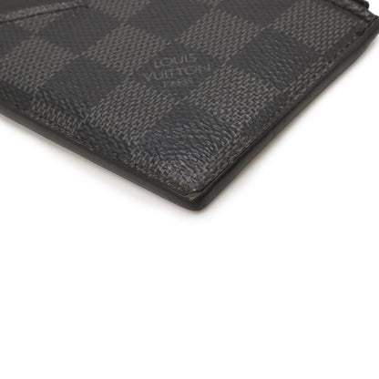 Louis Vuitton Damier Graphite Coin Card Holder Purse Case