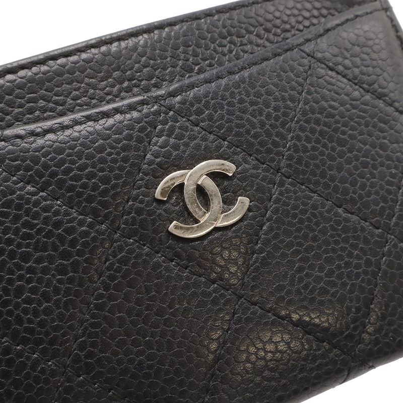 Chanel Quilted Classic Card Case CC Logo Business Holder