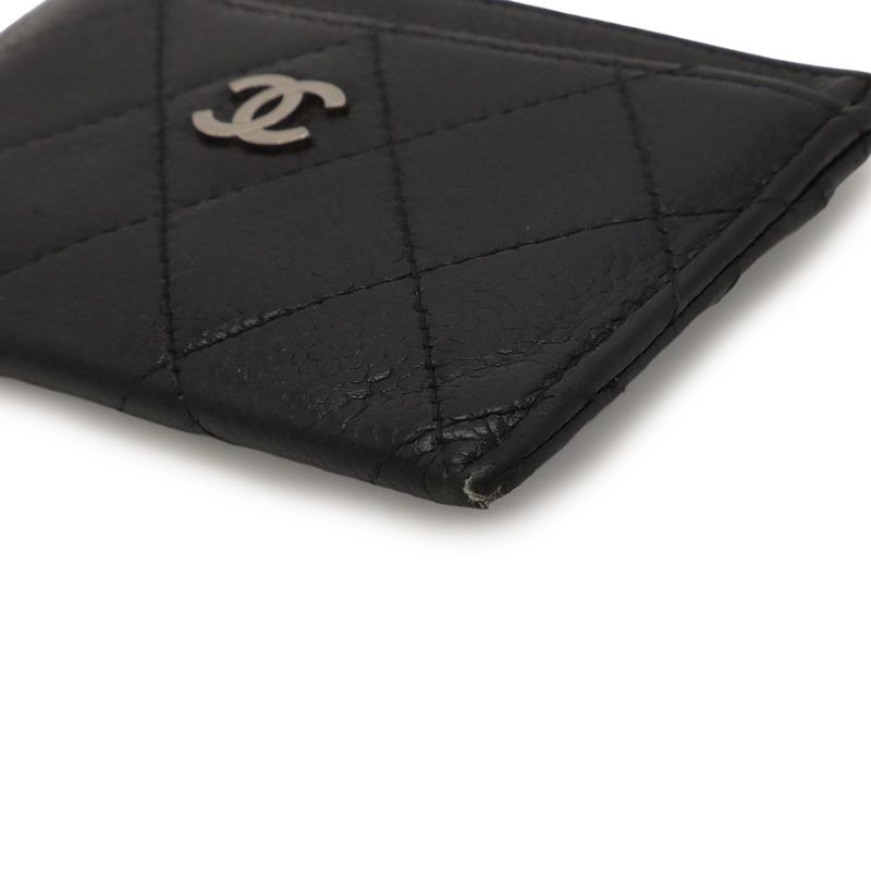 Chanel Quilted Classic Card Case CC Logo Business Holder
