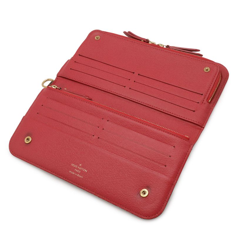 Louis Vuitton Monogram Portefeuille Insolite Zip Around Wallet Rose Pop