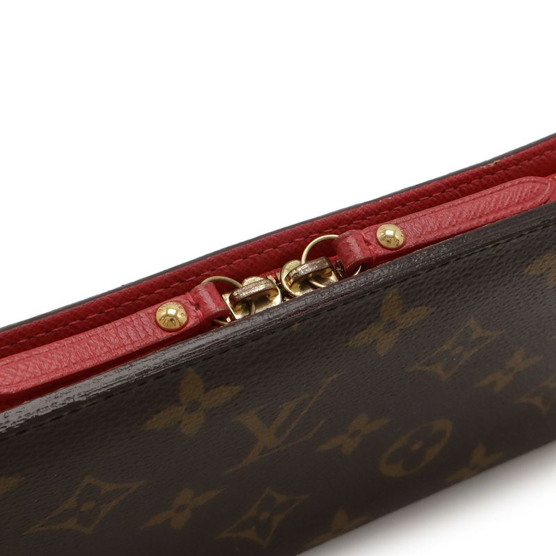 Louis Vuitton Monogram Portefeuille Insolite Zip Around Wallet Rose Pop