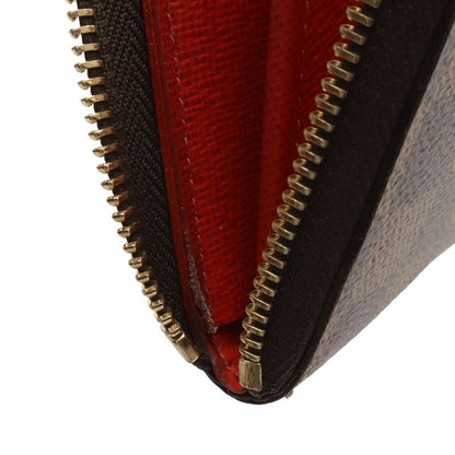Louis Vuitton Damier Portefeuille Clemence Zip Around Wallet Cerise Red