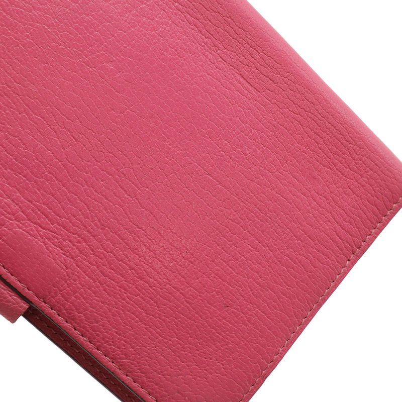 Hermes Agenda Vision Notebook Cover Chevre Leather Fuchsia Pink