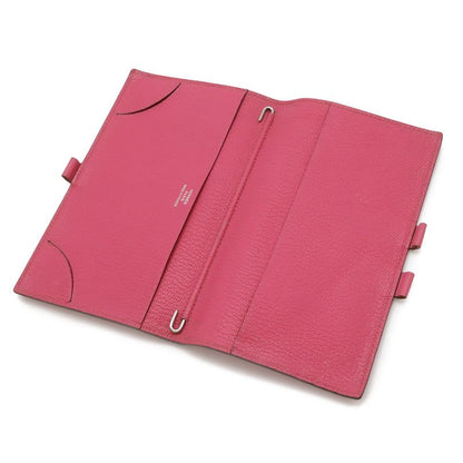 Hermes Agenda Vision Notebook Cover Chevre Leather Fuchsia Pink