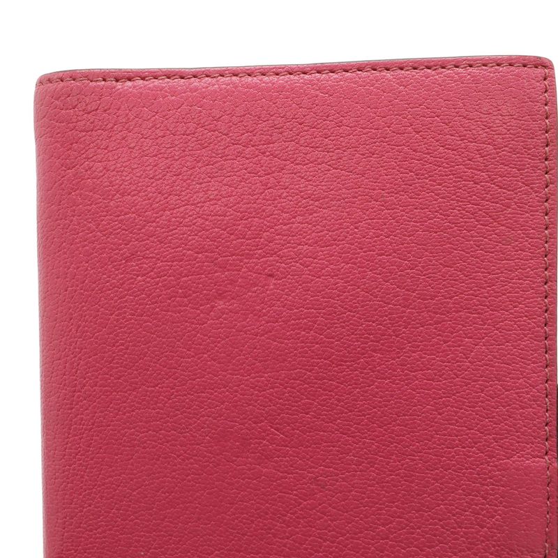 Hermes Agenda Vision Notebook Cover Chevre Leather Fuchsia Pink