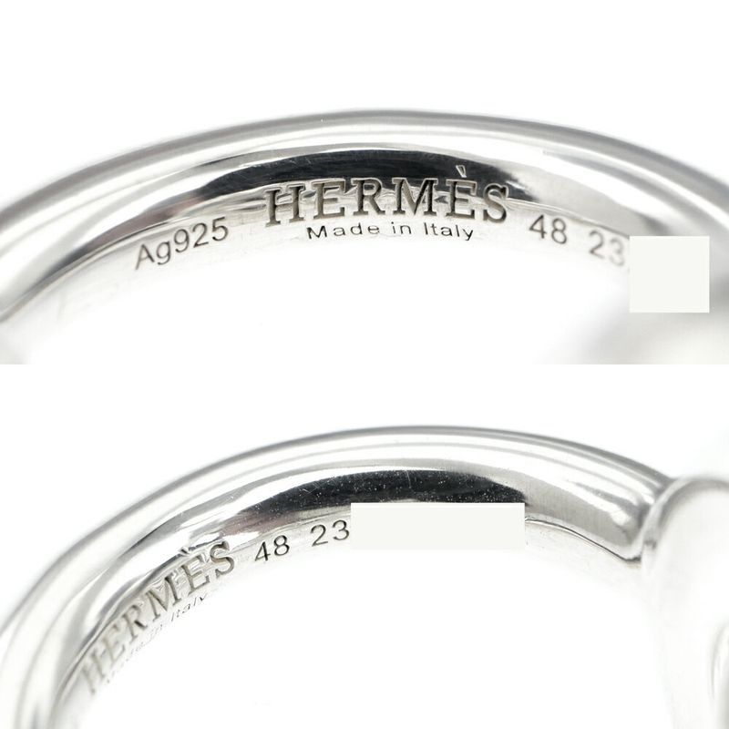 Hermes Ring Croisette GM 48 Silver