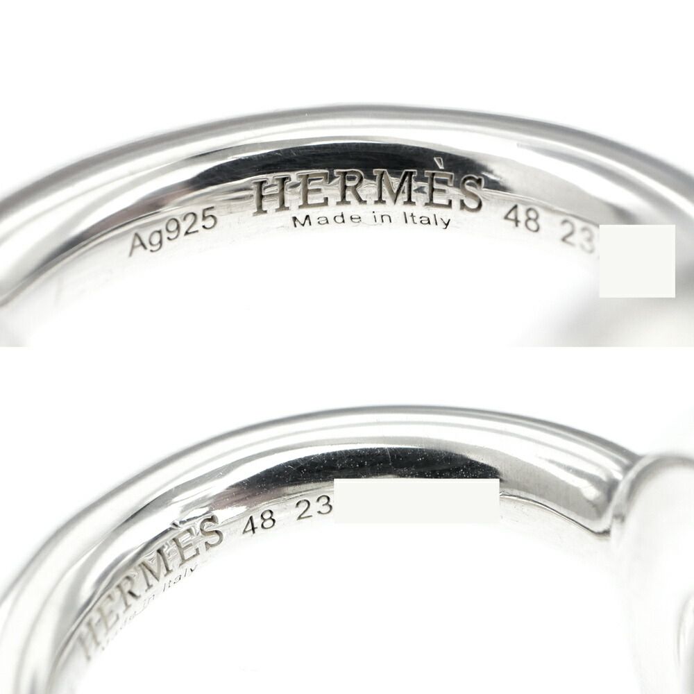 Hermes Ring Croisette GM 48 Silver