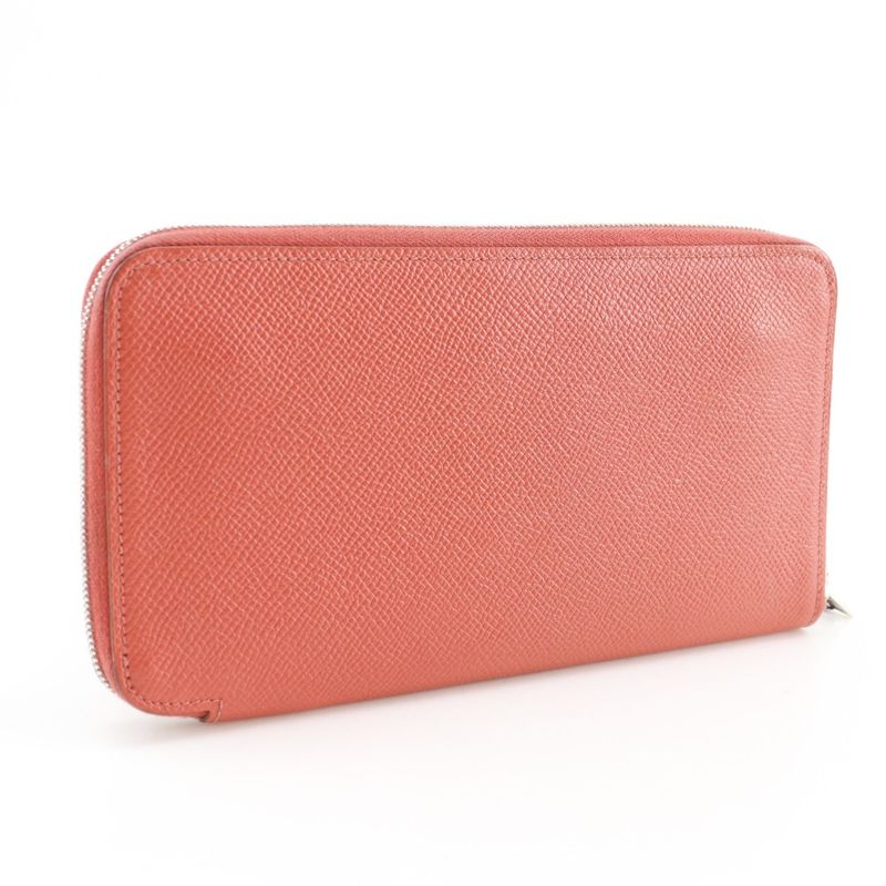 Hermes Azap Long Silk in Veau Rose Jaipur Pink Wallet