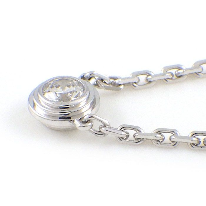 Cartier Necklace Dame le XS Diamant Leger 1 Point Diamond 18K
