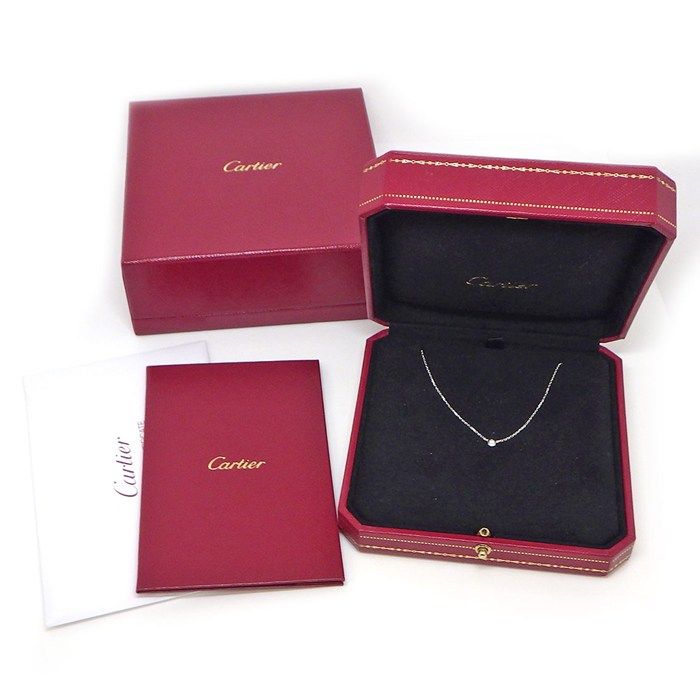 Cartier Necklace Dame le XS Diamant Leger 1 Point Diamond 18K
