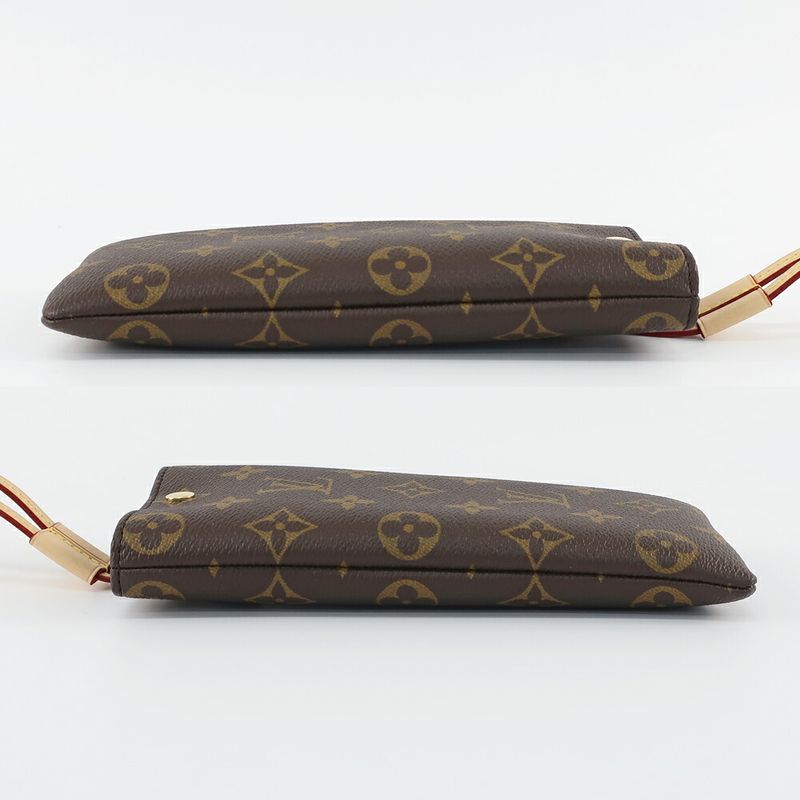 Louis Vuitton Sunglasses Pouch Monogram Leather Gold