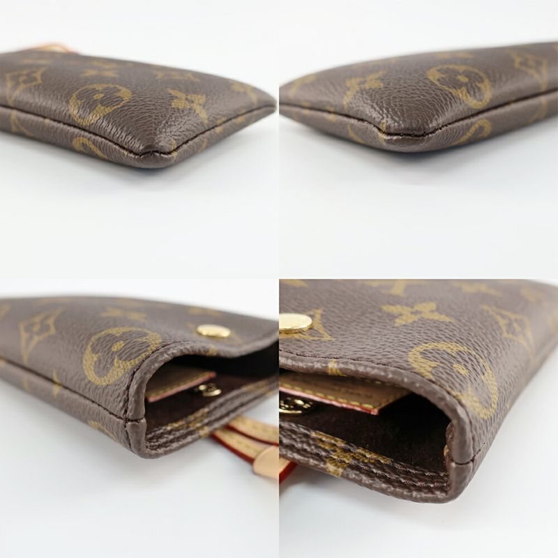 Louis Vuitton Sunglasses Pouch Monogram Leather Gold
