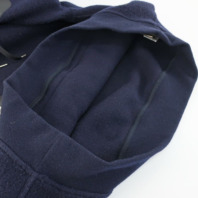 Hermes Hoodie Knit Navy L Navy Wool Cashmere Detail