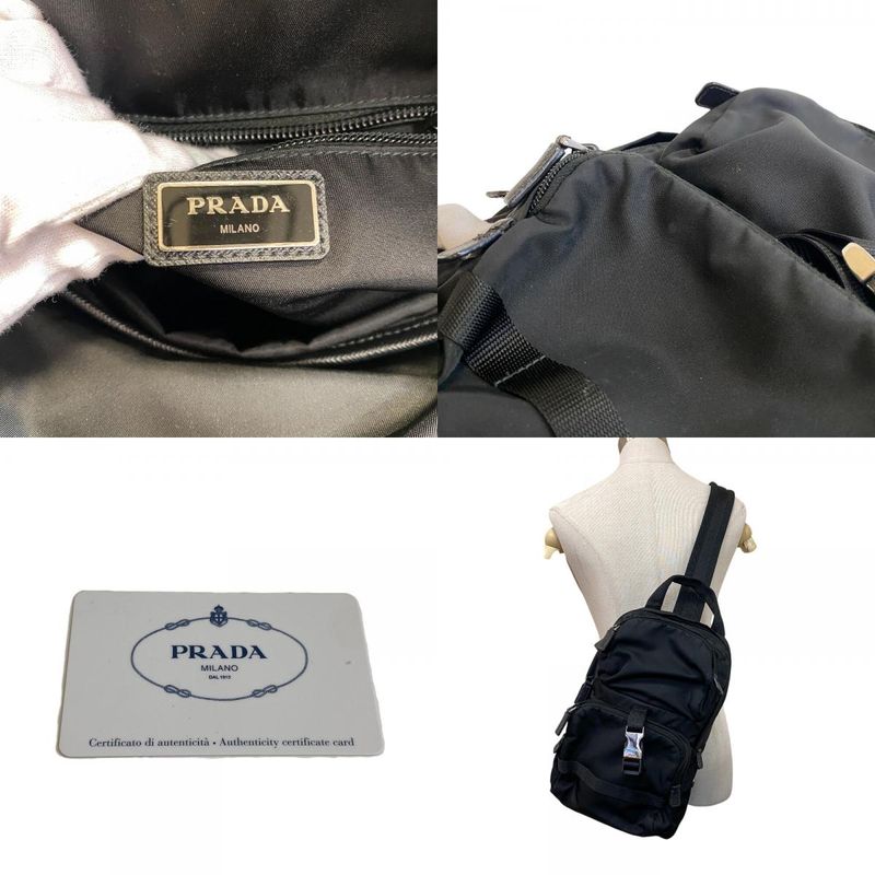 Prada Shoulder Bag Nylon Black