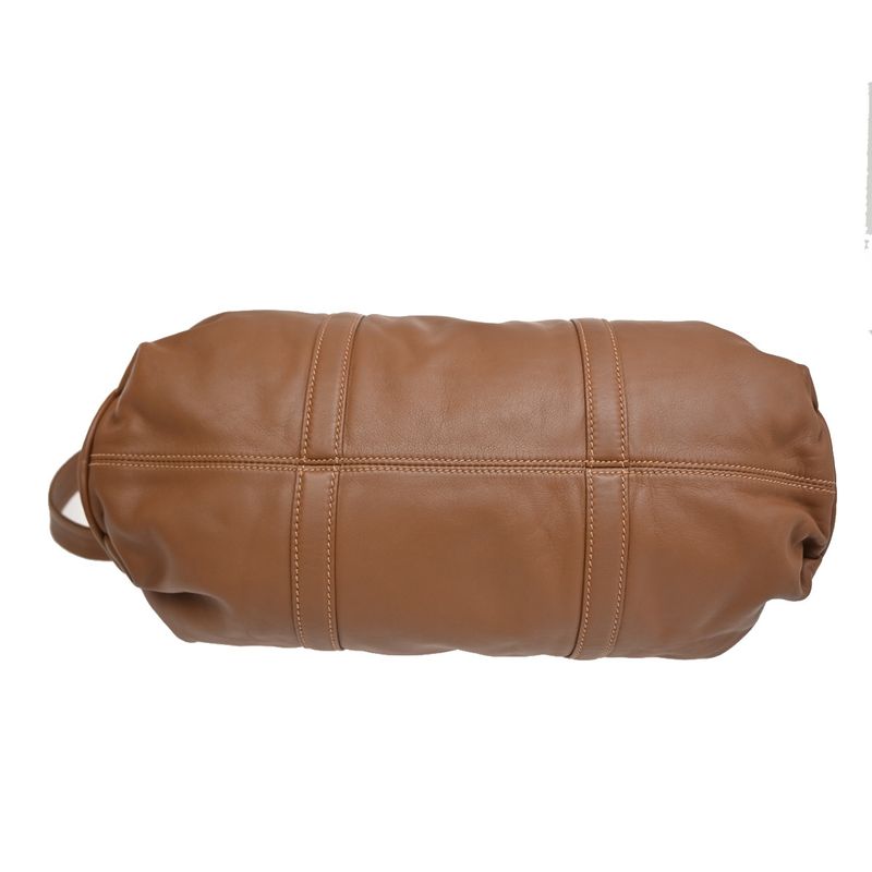 Gucci Shoulder Bag 2-Way Brown Leather