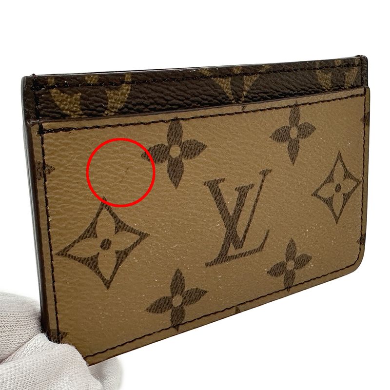 Louis Vuitton Card Case Monogram Reverse Porto Carte Sample
