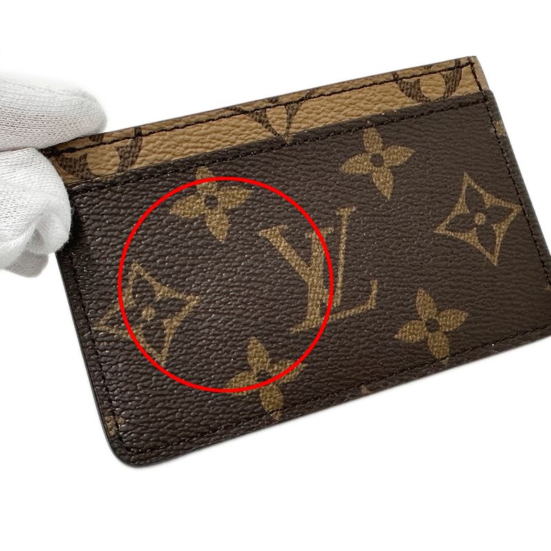 Louis Vuitton Card Case Monogram Reverse Porto Carte Sample
