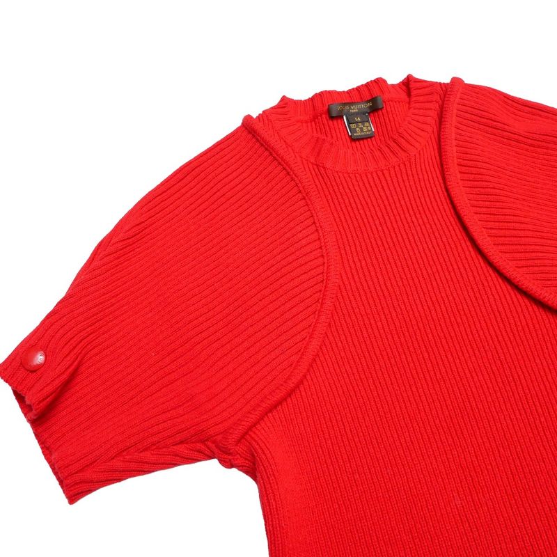 Louis Vuitton Knit M Short Sleeve Sweater Rib
