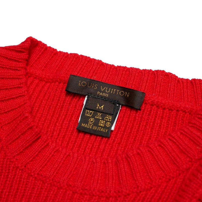 Louis Vuitton Knit M Short Sleeve Sweater Rib