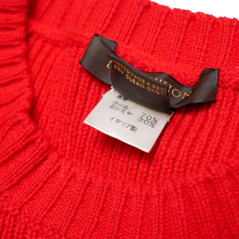 Louis Vuitton Knit M Short Sleeve Sweater Rib