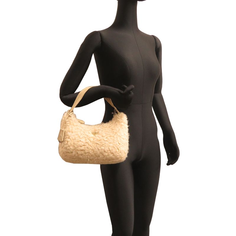 Prada Handbag Silk Wool