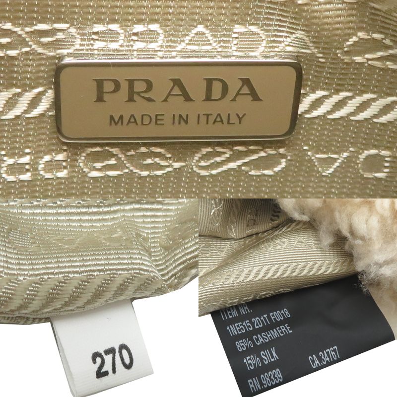 Prada Handbag Silk Wool