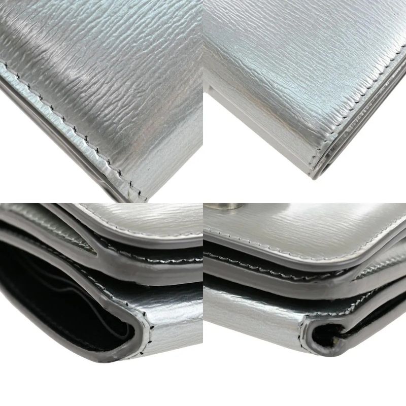 Balenciaga Compact Wallet Trifold Silver