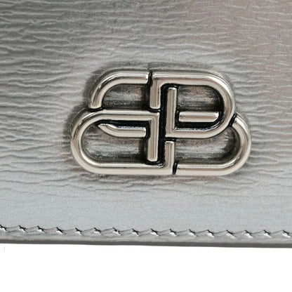Balenciaga Compact Wallet Trifold Silver