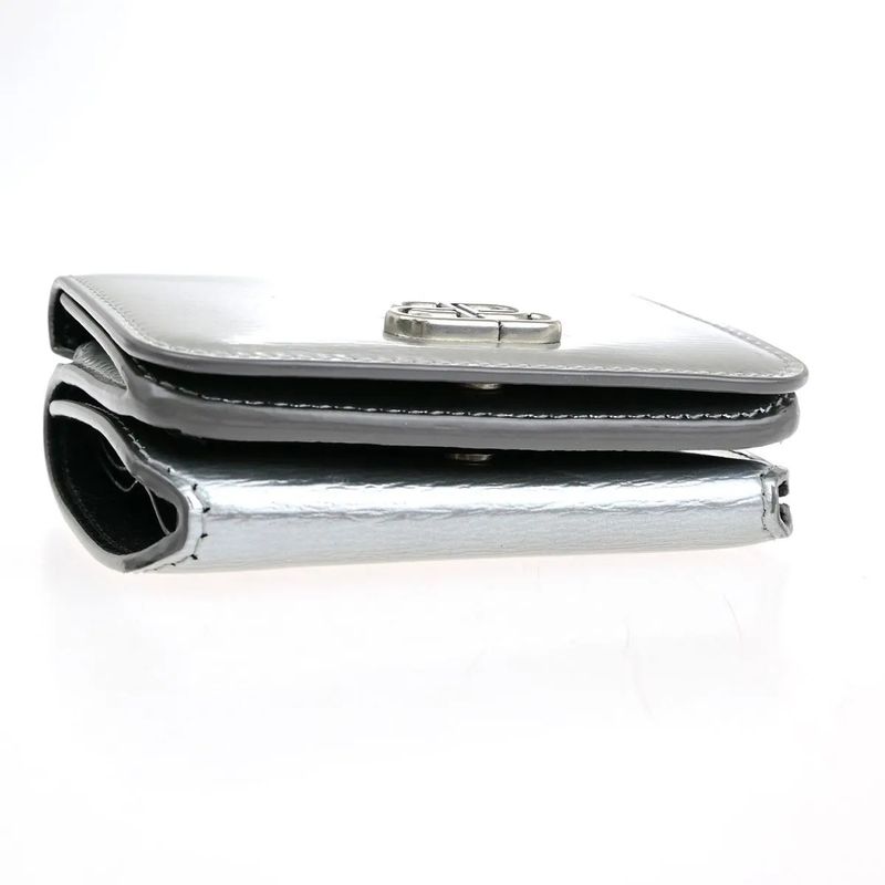 Balenciaga Compact Wallet Trifold Silver
