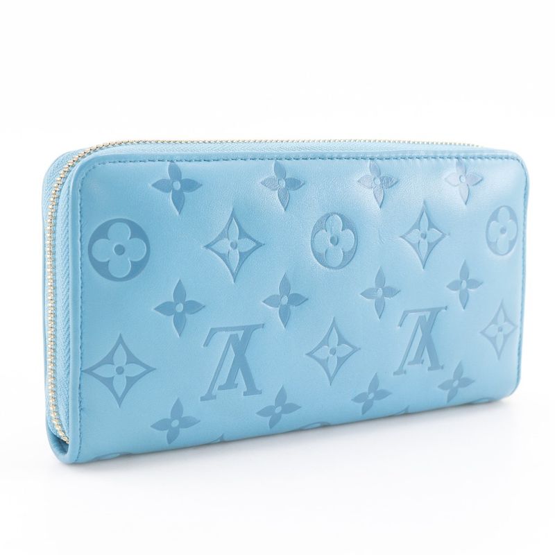 Louis Vuitton Zippy Wallet Coussin Monogram Embossed Lamb Leather