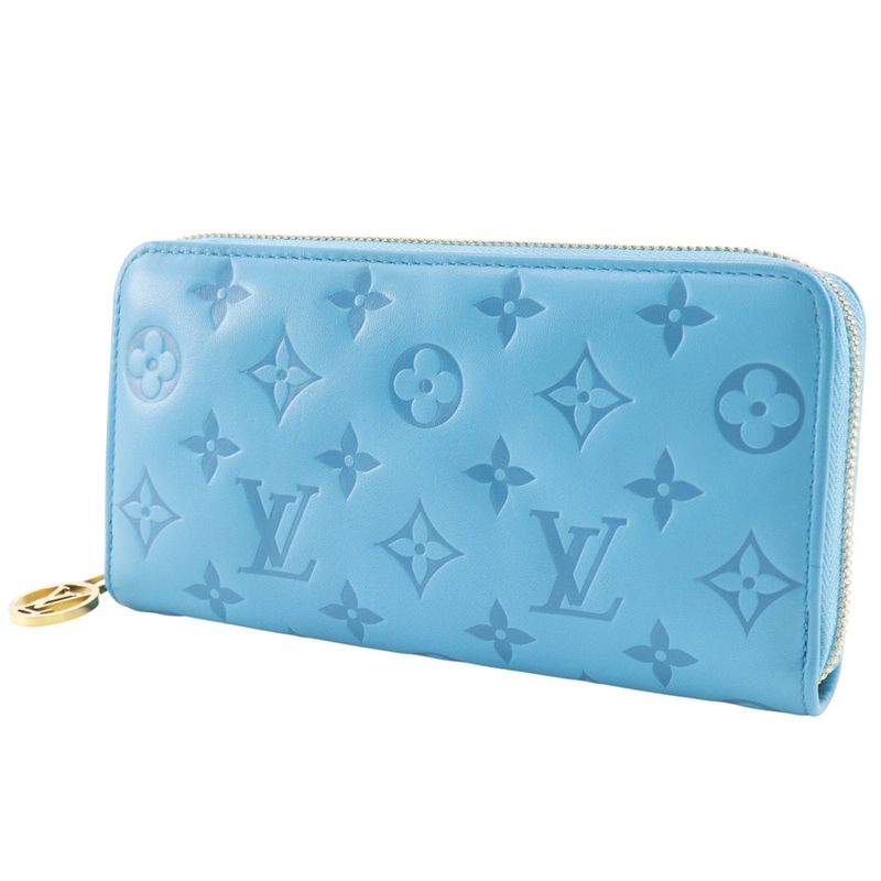Louis Vuitton Zippy Wallet Coussin Monogram Embossed Lamb Leather