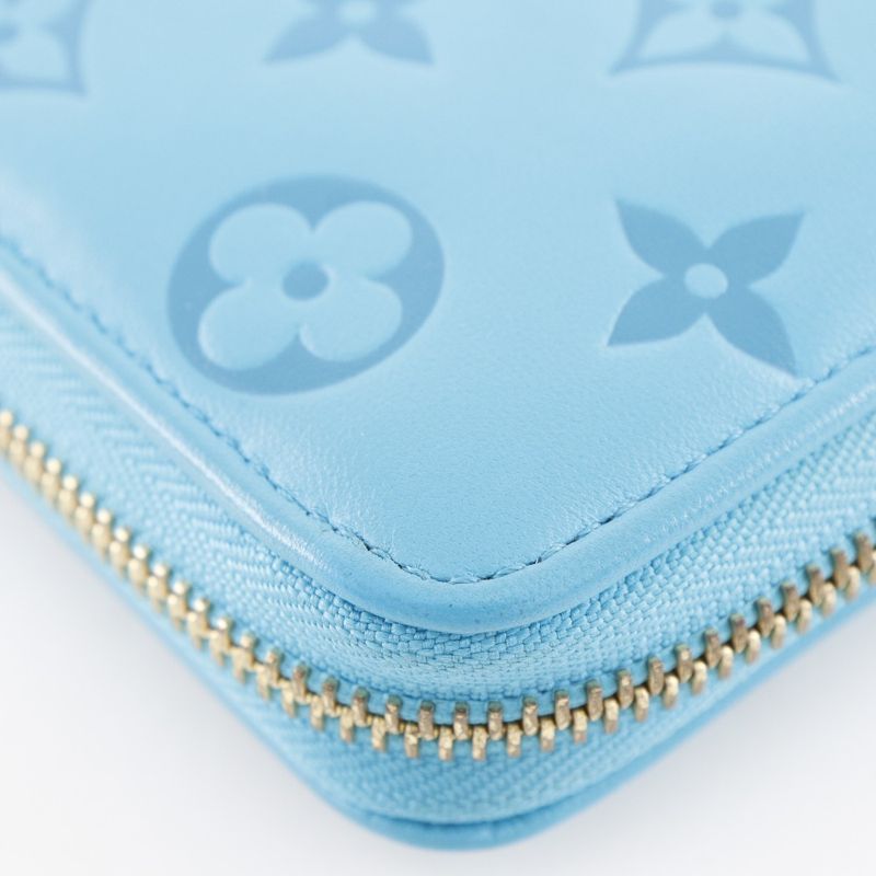 Louis Vuitton Zippy Wallet Coussin Monogram Embossed Lamb Leather