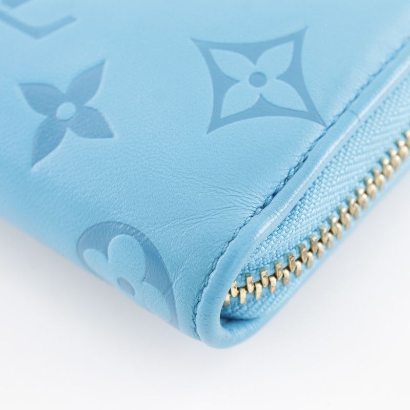 Louis Vuitton Zippy Wallet Coussin Monogram Embossed Lamb Leather