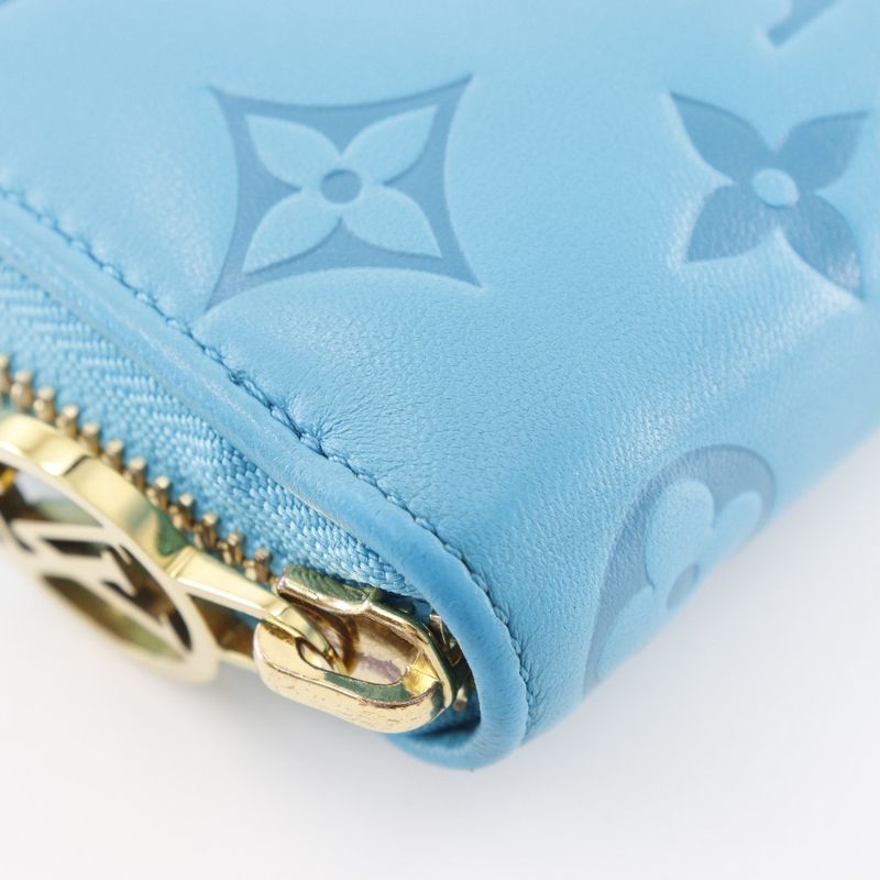 Louis Vuitton Zippy Wallet Coussin Monogram Embossed Lamb Leather