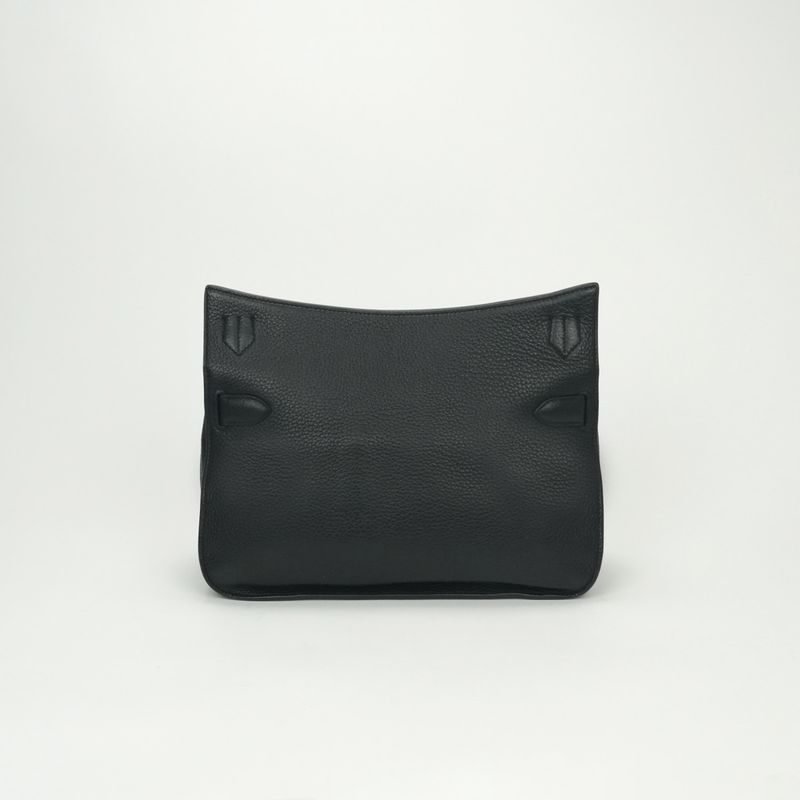 Hermes Gipsiere 31 Shoulder Bag Taurillon Clemence Noir Black
