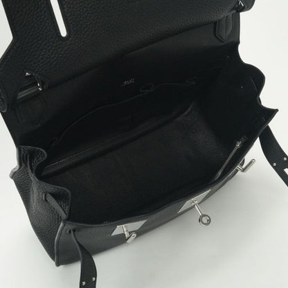 Hermes Gipsiere 31 Shoulder Bag Taurillon Clemence Noir Black