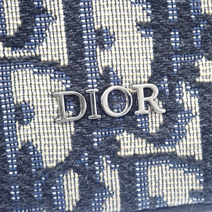 Dior Saddle Small Messenger Shoulder Bag Calf Fabric Black