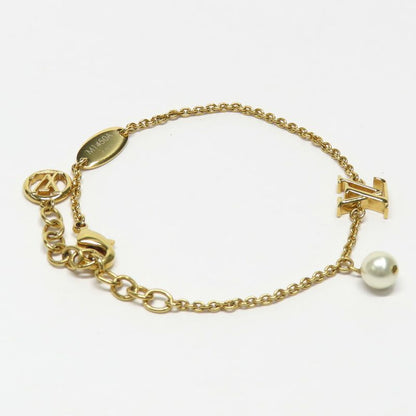 Louis Vuitton Bracelet LV Iconic a Gold Metal Resin Pearl