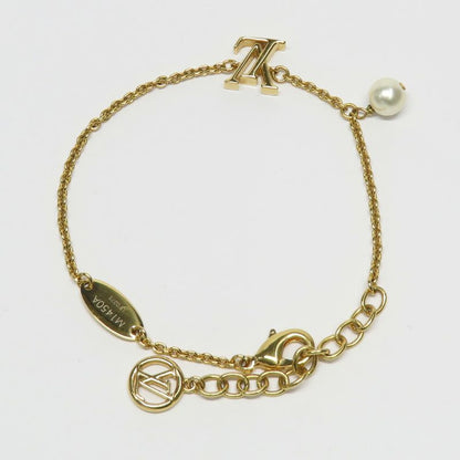 Louis Vuitton Bracelet LV Iconic a Gold Metal Resin Pearl