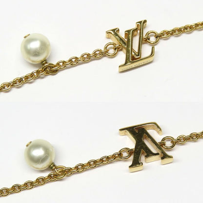 Louis Vuitton Bracelet LV Iconic a Gold Metal Resin Pearl