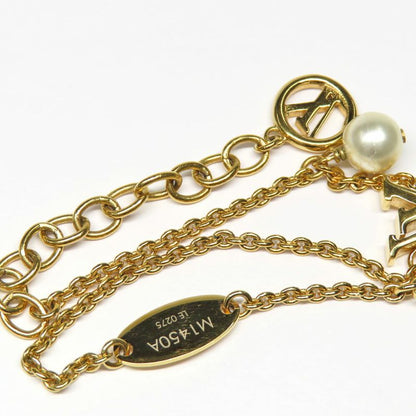 Louis Vuitton Bracelet LV Iconic a Gold Metal Resin Pearl