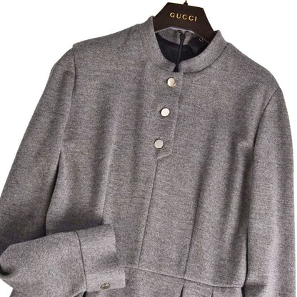 Gucci Dress Leather Belt Wool Top
