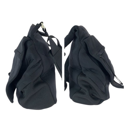 Prada Sports Black Silver Neoprene Shoulder Bag