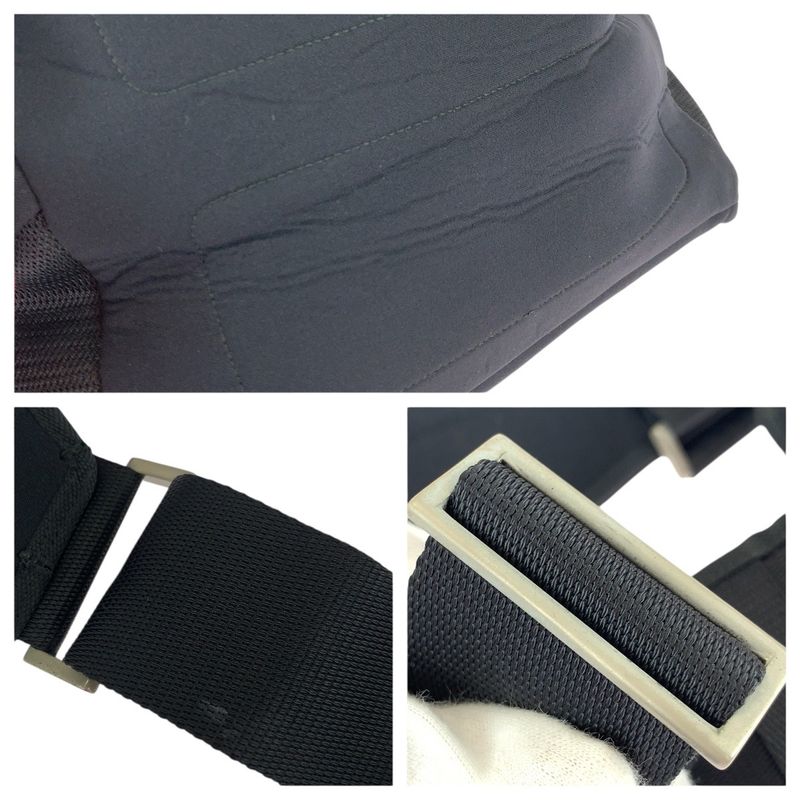 Prada Sports Black Silver Neoprene Shoulder Bag