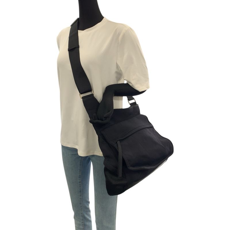 Prada Sports Black Silver Neoprene Shoulder Bag