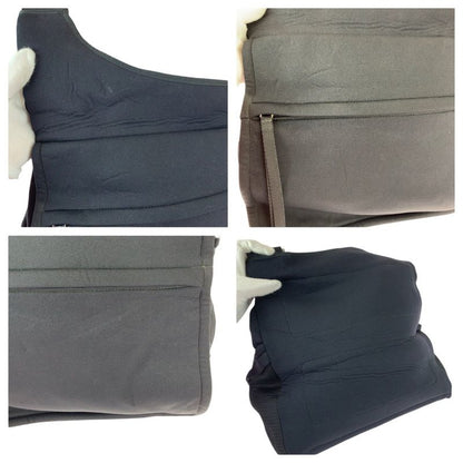 Prada Sports Black Silver Neoprene Shoulder Bag
