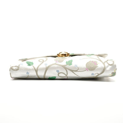 Prada Shoulder Bag Brocade Floral Chain Strap