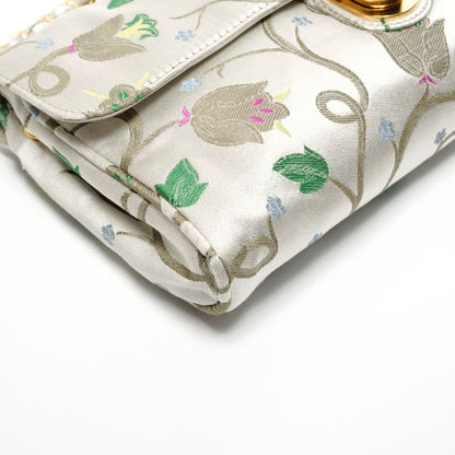 Prada Shoulder Bag Brocade Floral Chain Strap